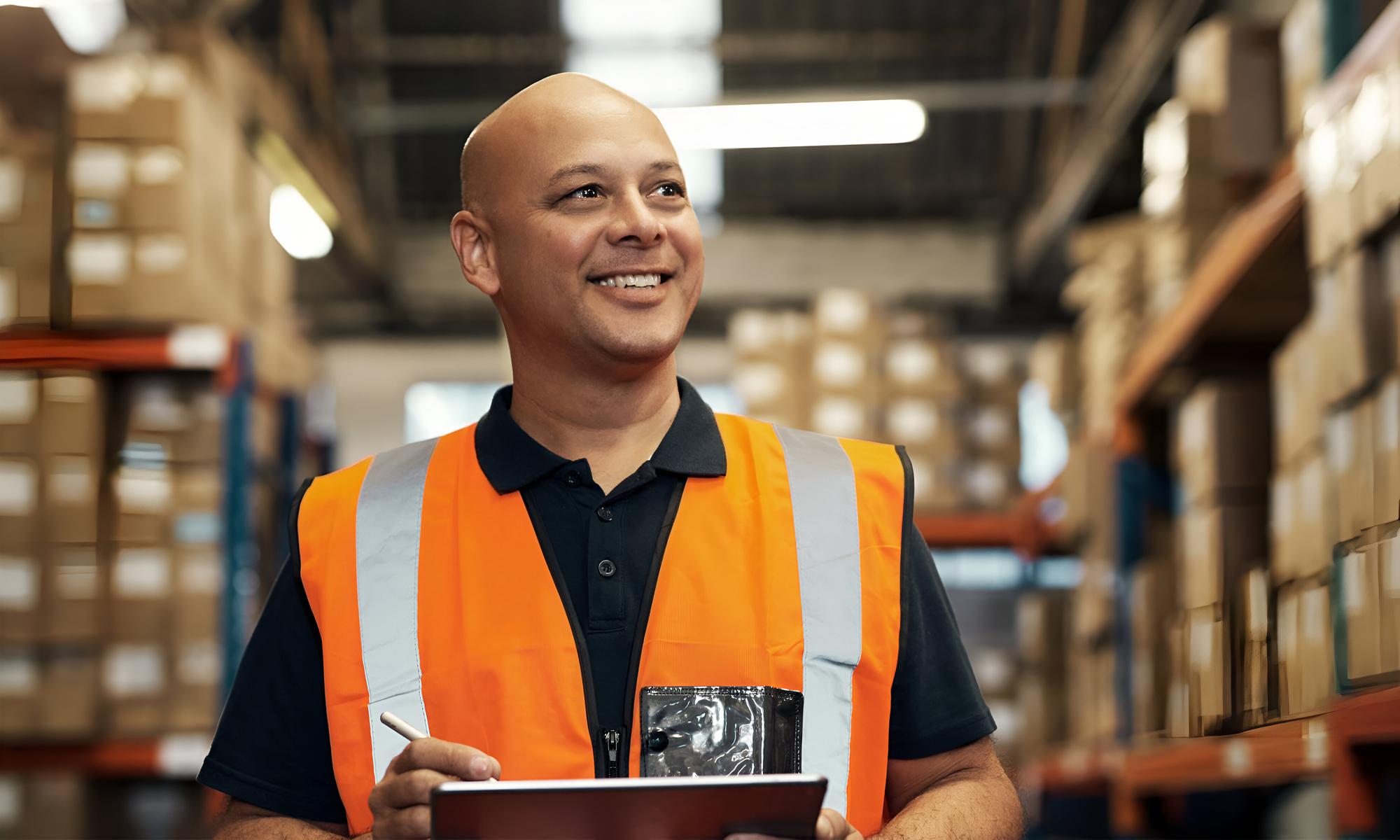 Portrait of logistics manager